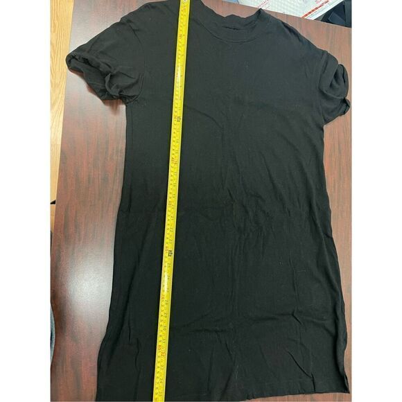 Time & Tru Black T-shirt Dress Size Large - Picture 7 of 8